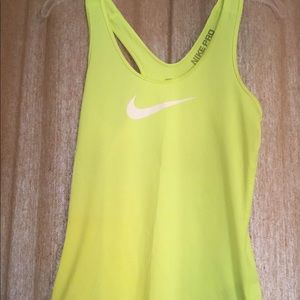 Lime Green Nike Pro Tank NWOT